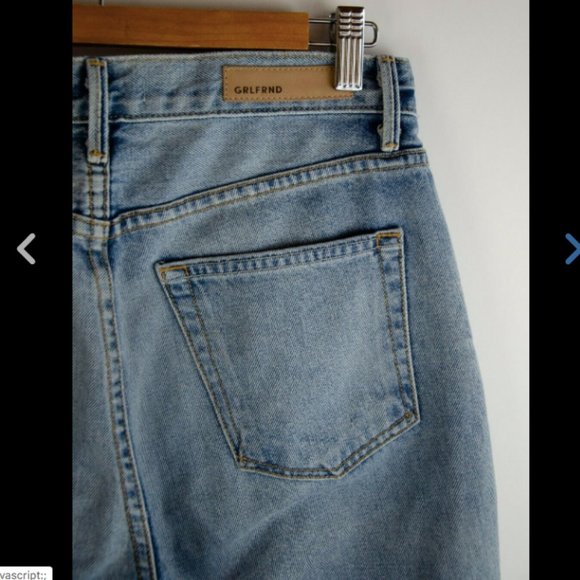 GRLFRND Helena Light Wash Distressed Boyfriend denim jeans - Picture 10 of 13